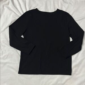 wonder nation Black Long Sleeve Crewneck Top